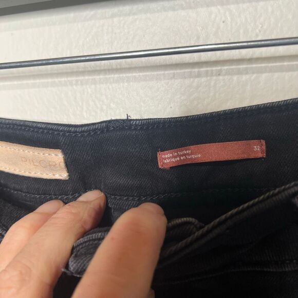 Pilcro the Icon Black Jeans Sz 32 Button Fly - Picture 3 of 11